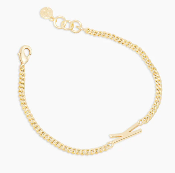 Gorjana Gold Wilder Alphabet Initial Bracelet