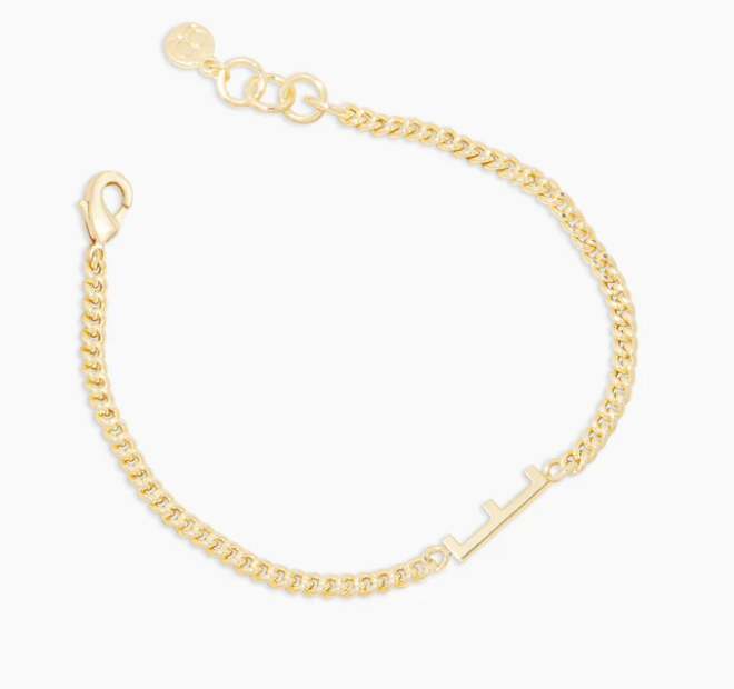 Gorjana Gold Wilder Alphabet Initial Bracelet