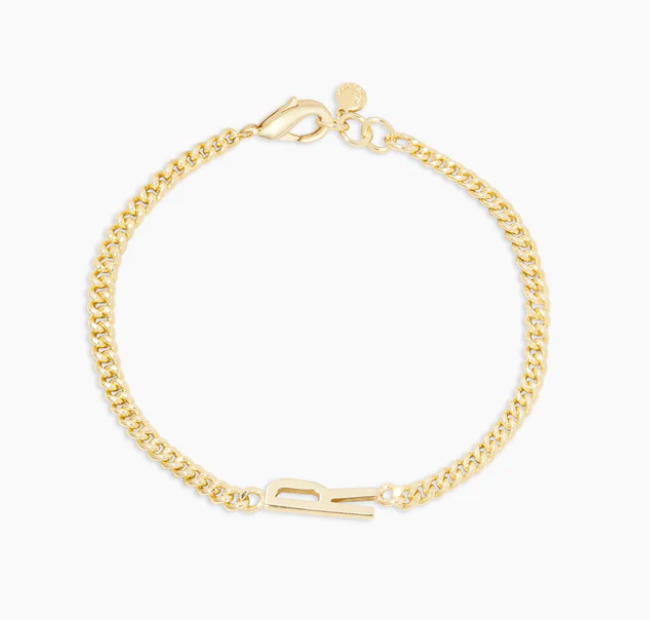 Gorjana Gold Wilder Alphabet Initial Bracelet