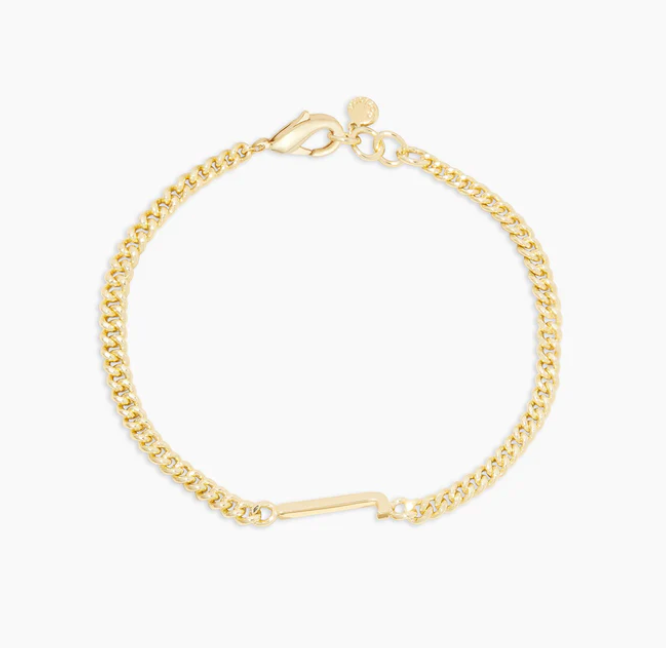 Gorjana Gold Wilder Alphabet Initial Bracelet