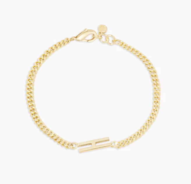 Gorjana Gold Wilder Alphabet Initial Bracelet