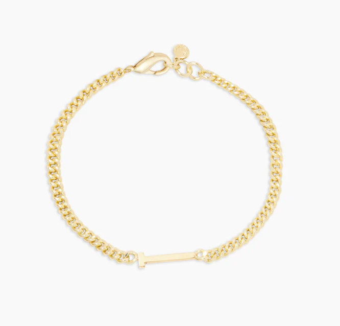 Gorjana Gold Wilder Alphabet Initial Bracelet