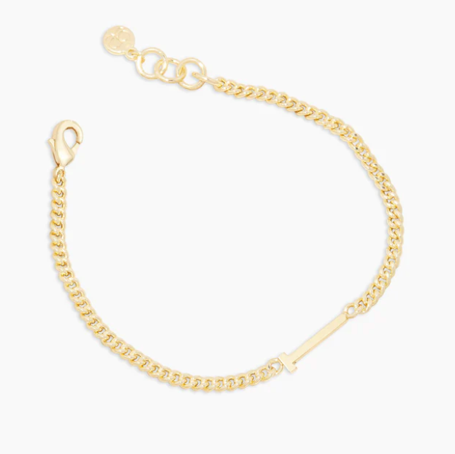 Gorjana Gold Wilder Alphabet Initial Bracelet