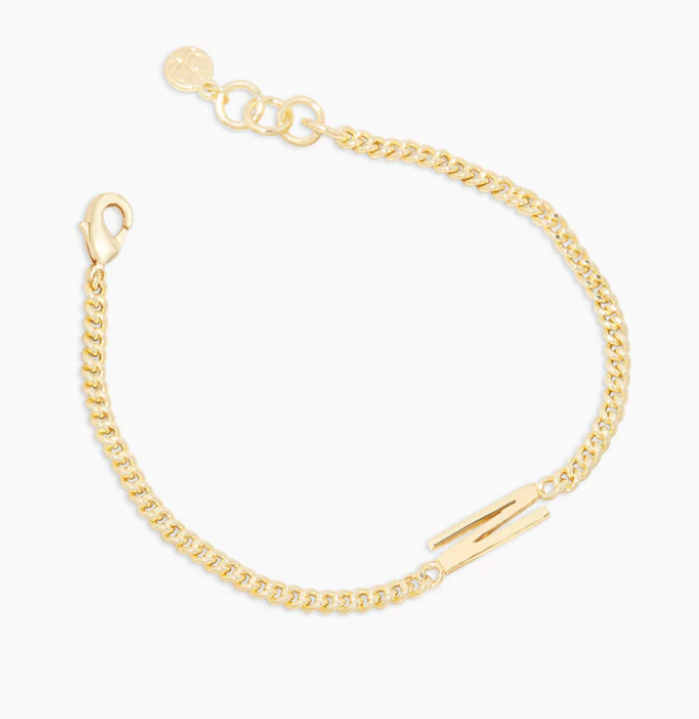 Gorjana Gold Wilder Alphabet Initial Bracelet