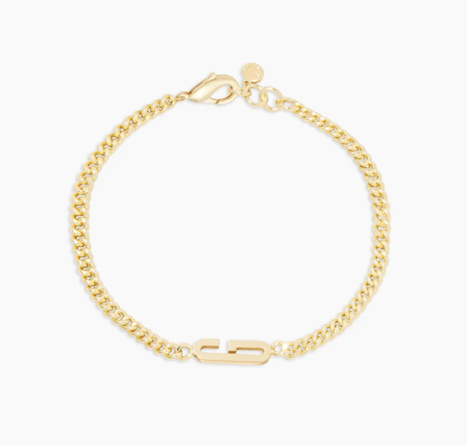 Gorjana Gold Wilder Alphabet Initial Bracelet