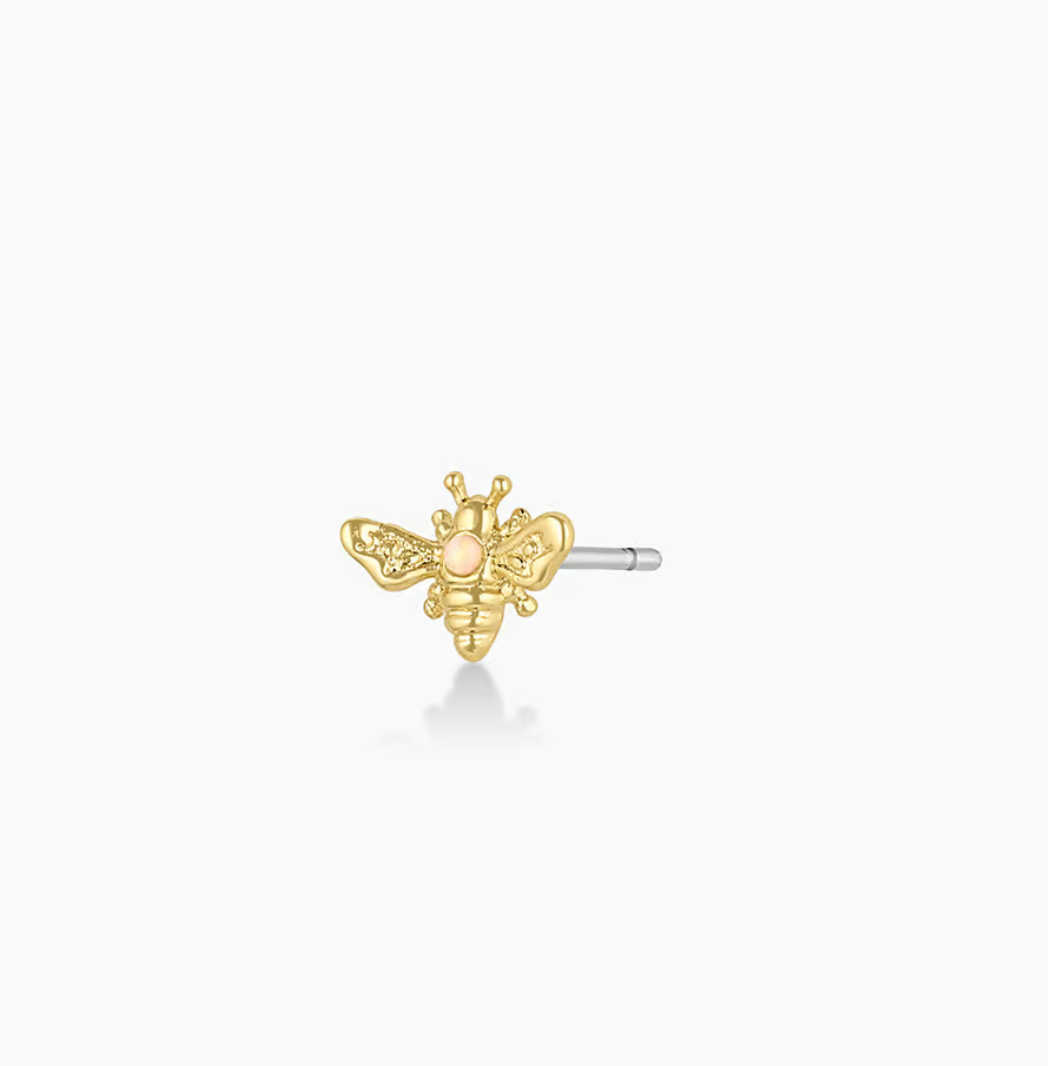 gorjana Gold Bee Single Stud Earring