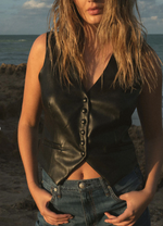 Elan Black Leather Lala Vest