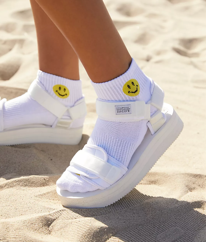 Free People Movement Smiling Buti Ankle Sneaker Socks singles