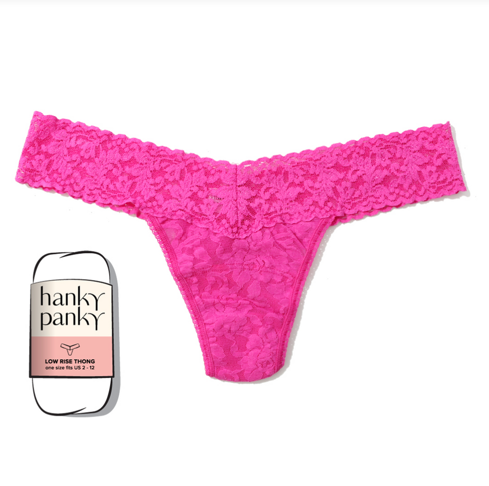Hanky Panky Signature Stretch Lace Low Rise Thongs