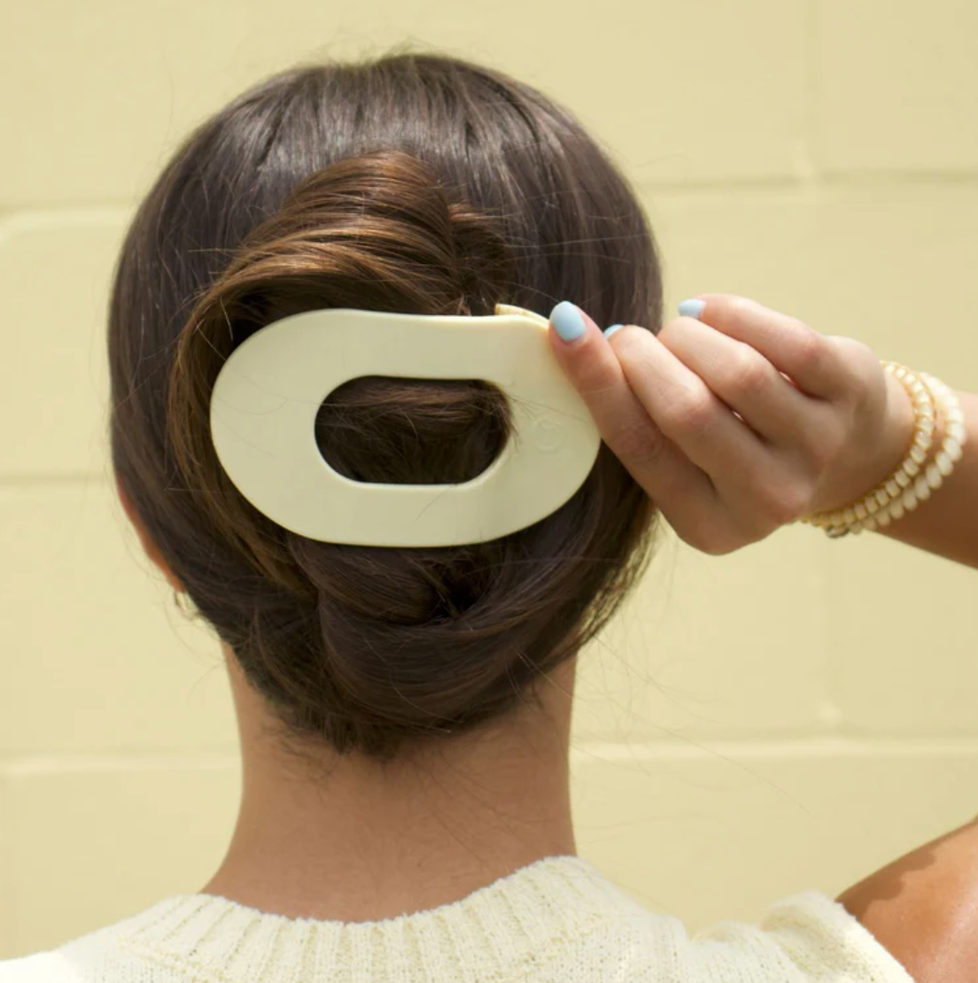 Teleties Flat Round Hair Claw Clips