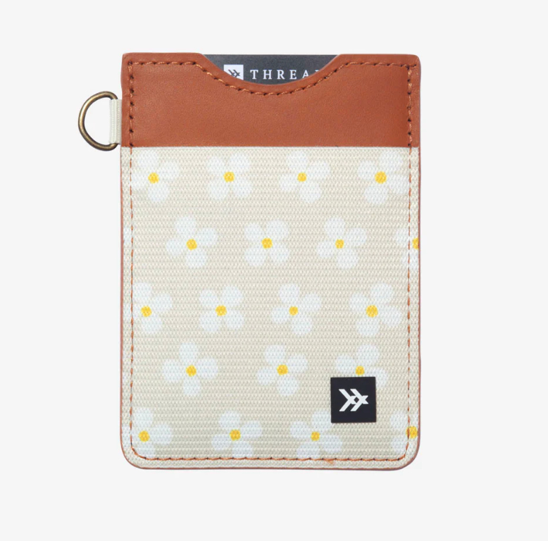 Thread Wallets RFID Secure Leather Vertical Card Wallet