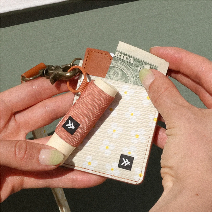 Thread Wallets RFID Secure Leather Vertical Card Wallet