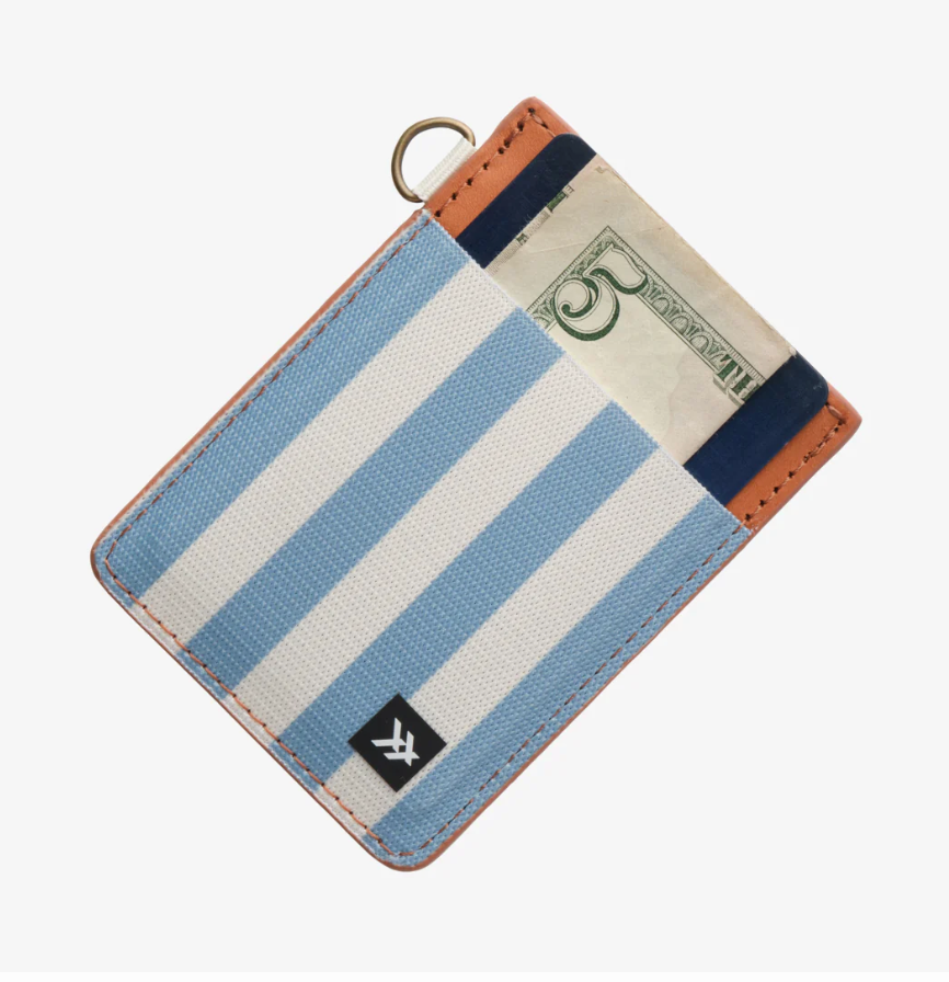 Thread Wallets RFID Secure Leather Vertical Card Wallet