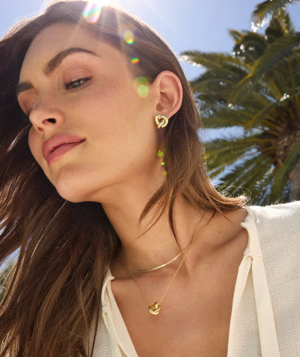 gorjana gold Infinity Knot Necklace