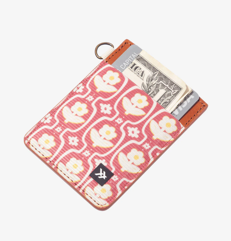 Thread Wallets RFID Secure Leather Vertical Card Wallet