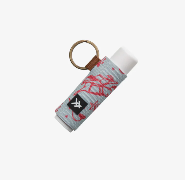 Thread Wallets Elastic Lip Balm holder Keychain