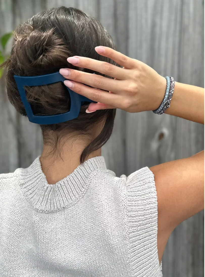 Teleties Flat Square Hair Claw Clips