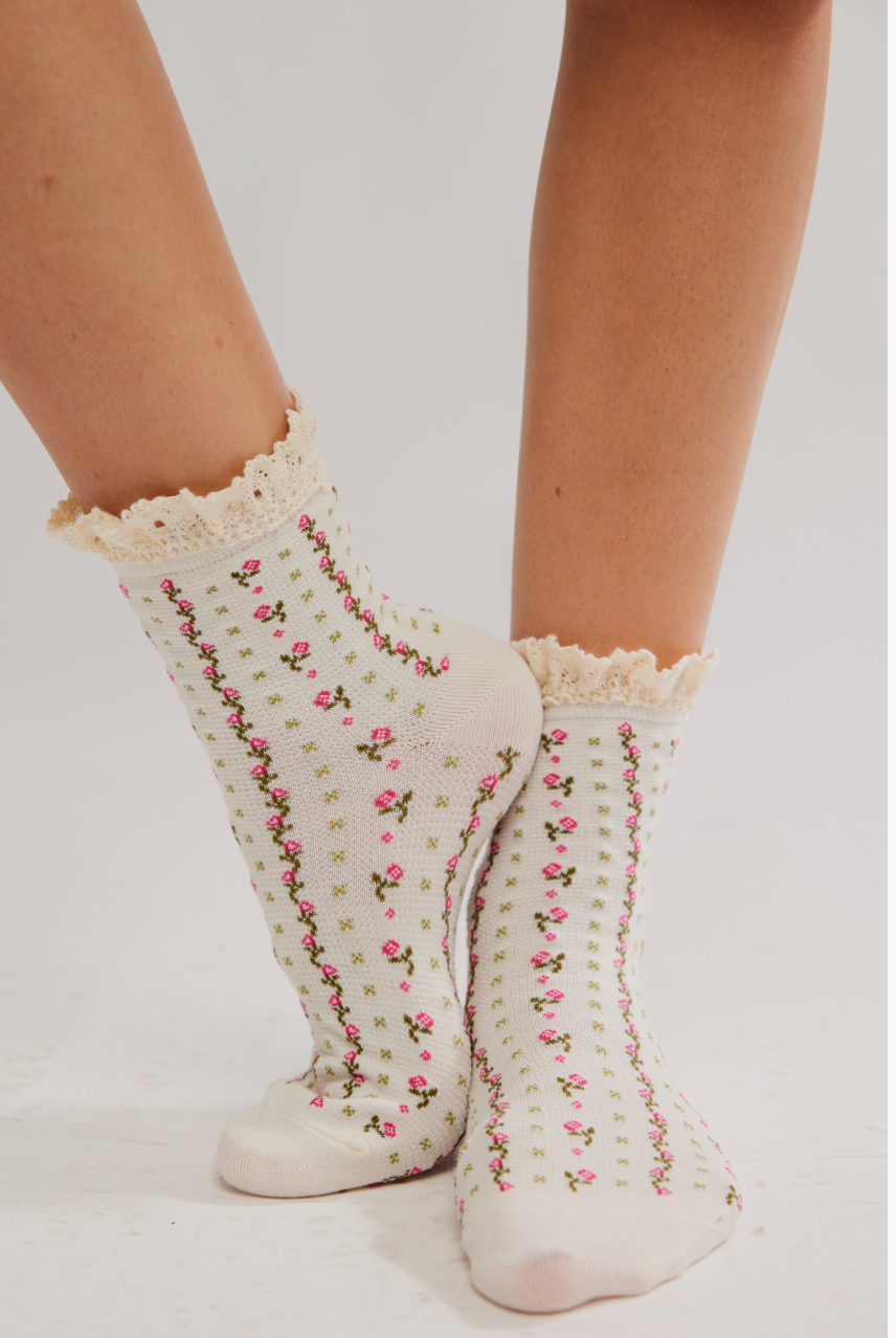 Free People Ruffle Ankle Socks 3-pack