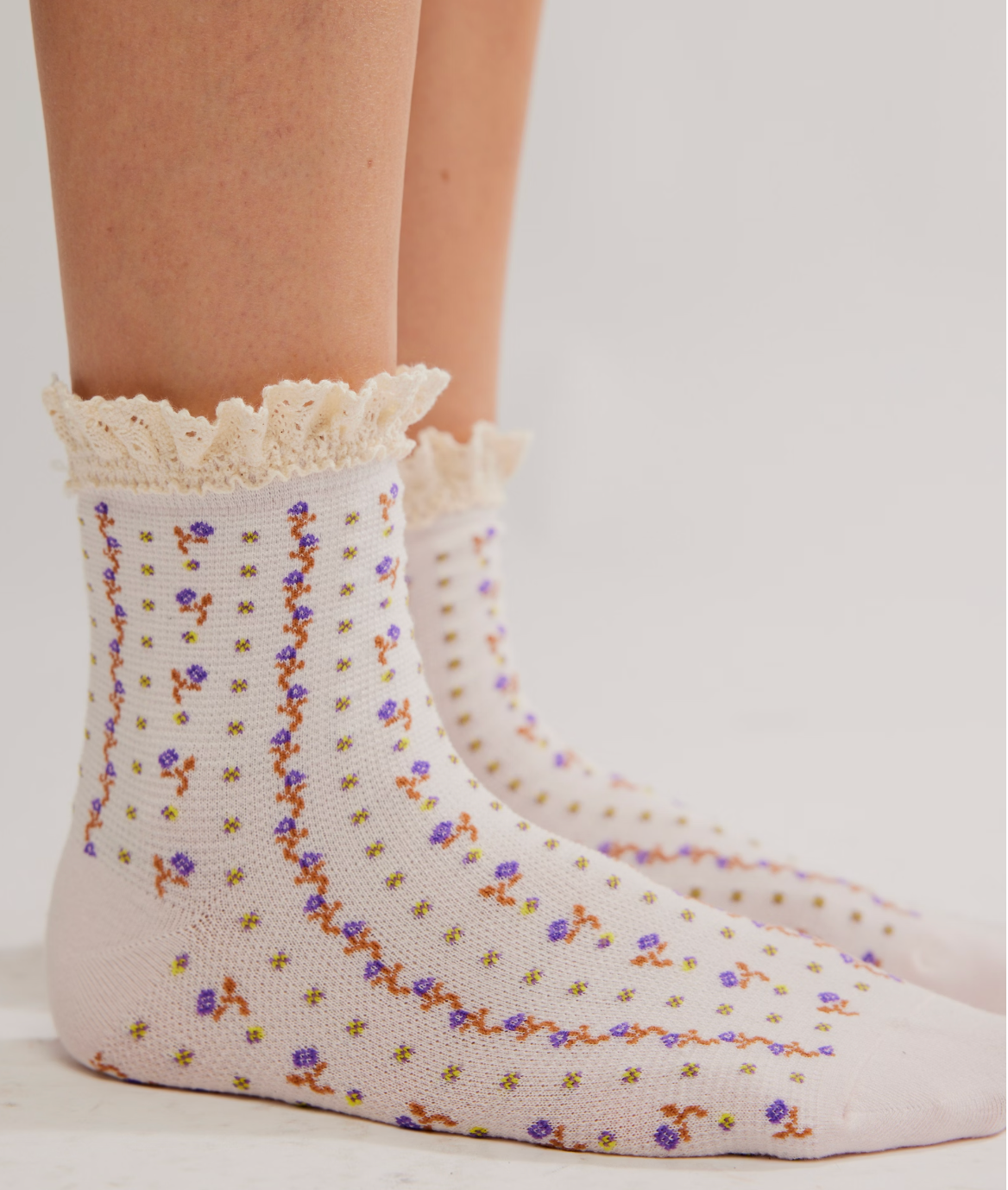 Free People Ruffle Ankle Socks 3-pack