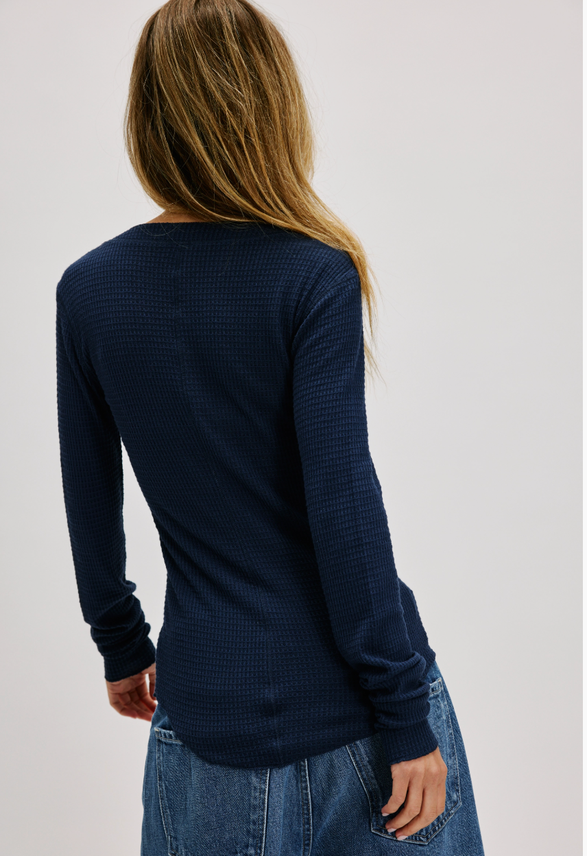 Free People Going Places Long-Sleeve Waffle Cardigan