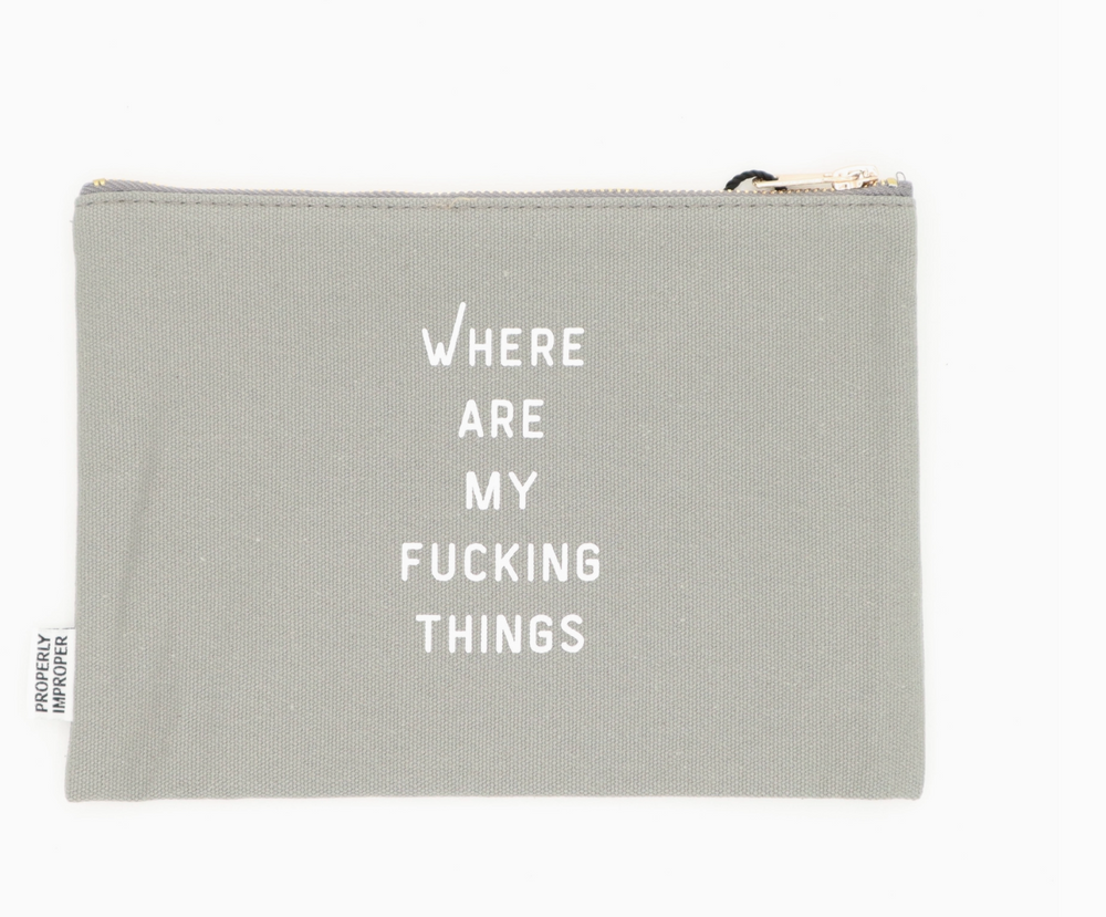 Properly Improper - Funny Canvas Pouch