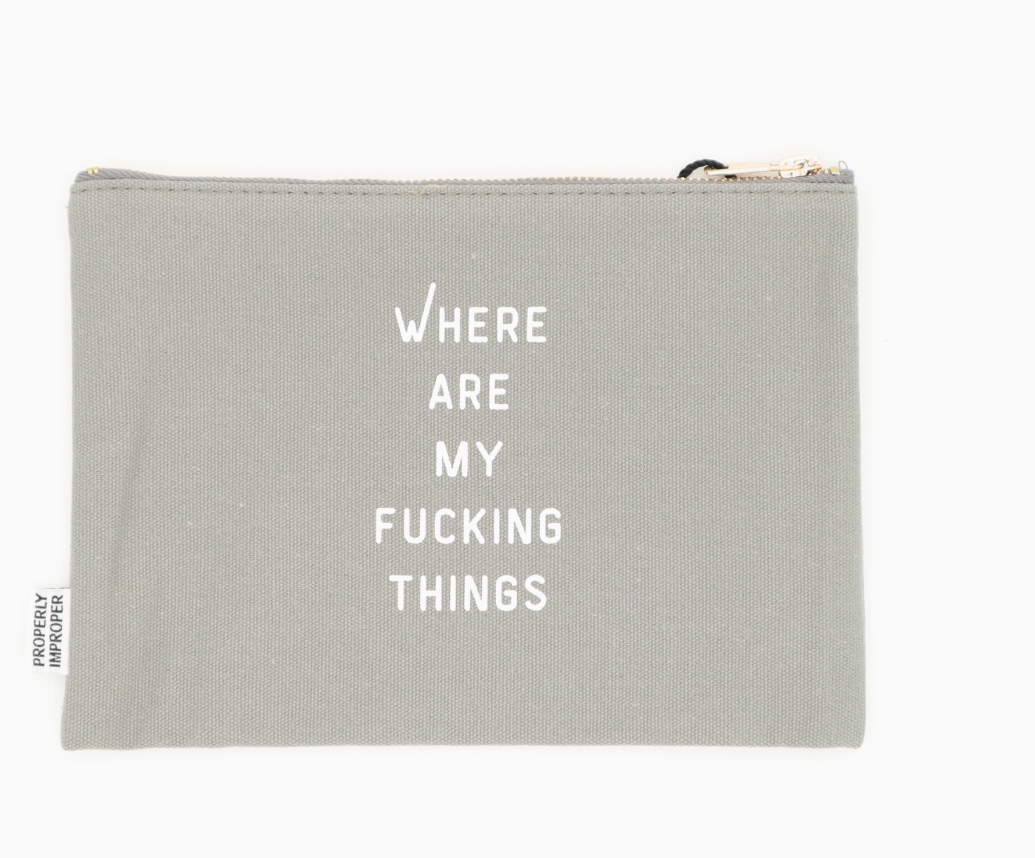 Properly Improper - Funny Canvas Pouch