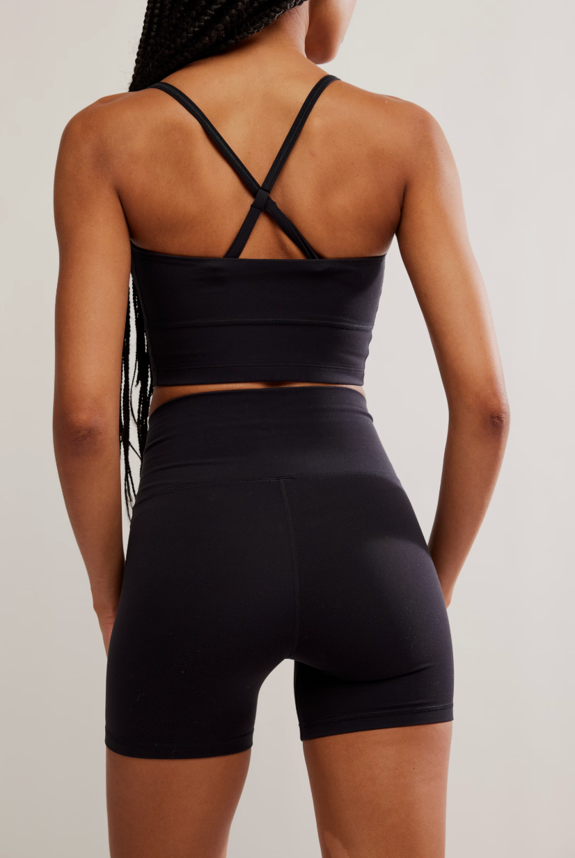 Free People Movement Never Better Silicone Logo Bike Shorts