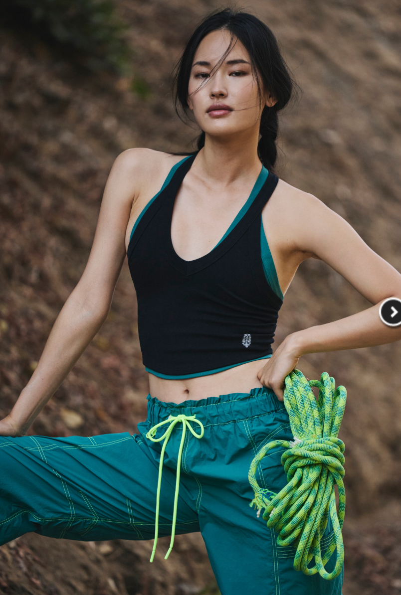 Free People Movement All Clear V Neck Cami Sports Bra