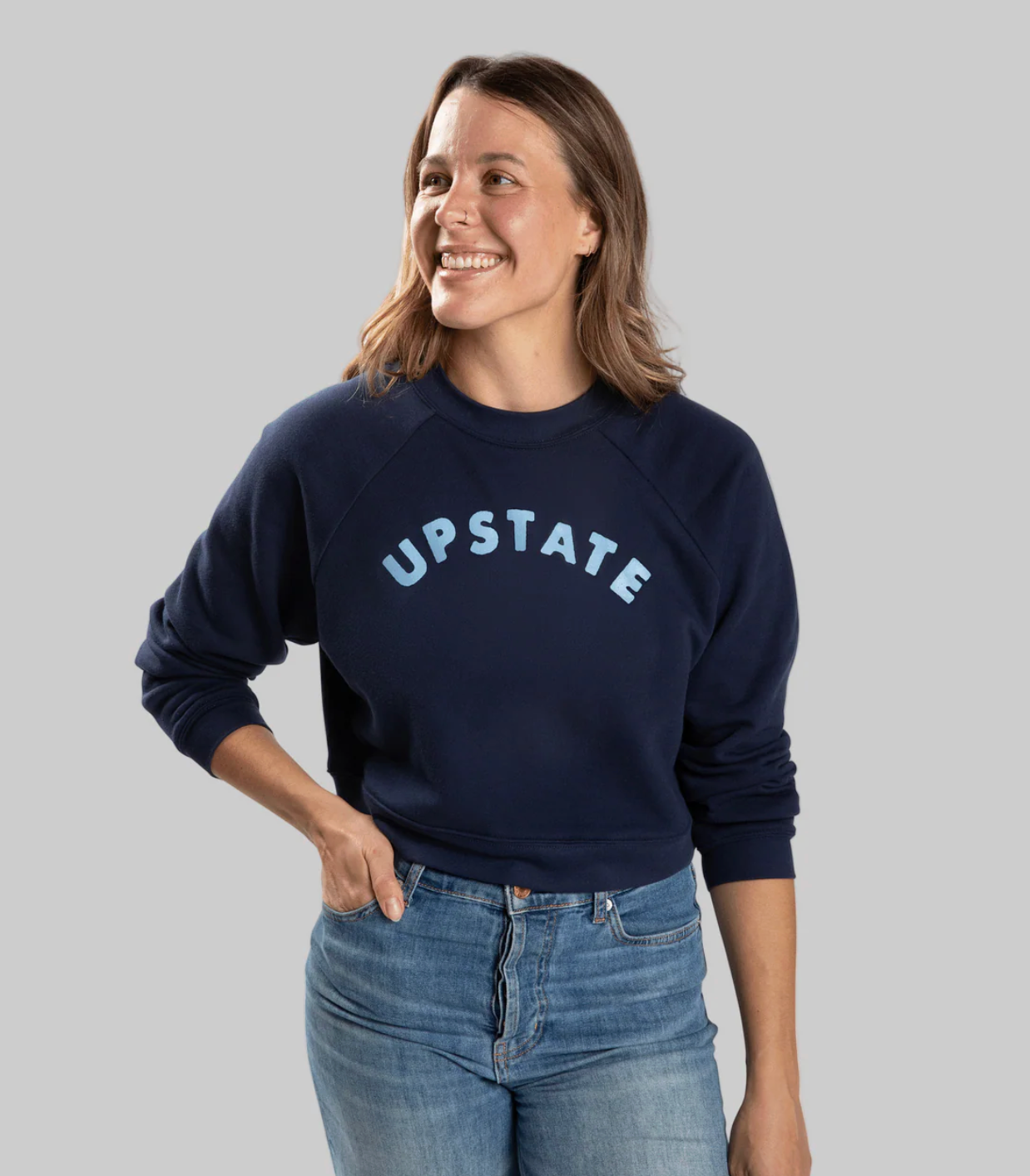 UPSTATE Arch Crop Crewneck