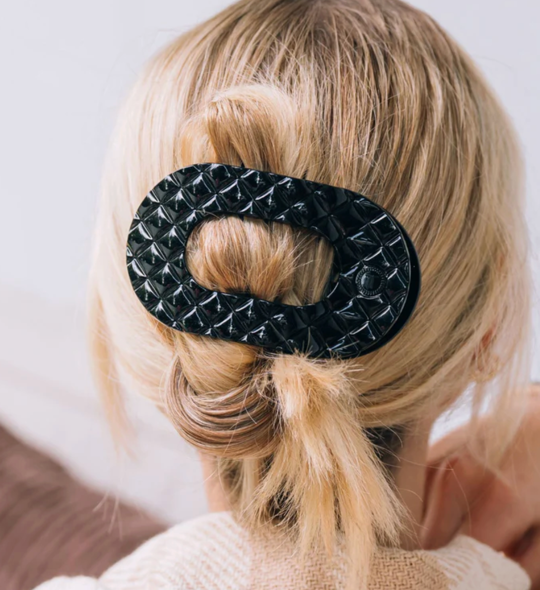 Teleties Flat Round Hair Claw Clips