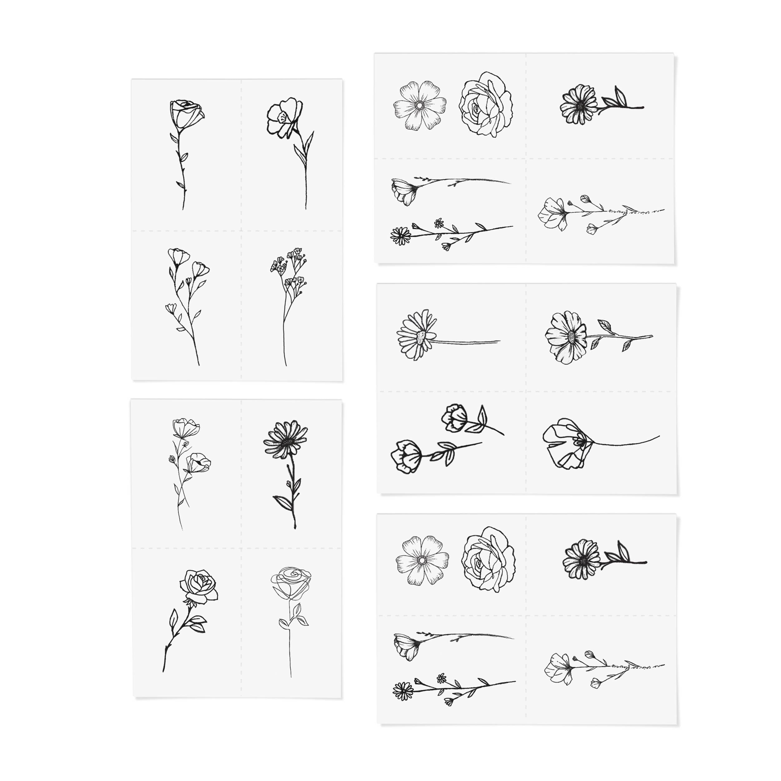 INKED by Dani - Blooming Temporary Tattoo Pack