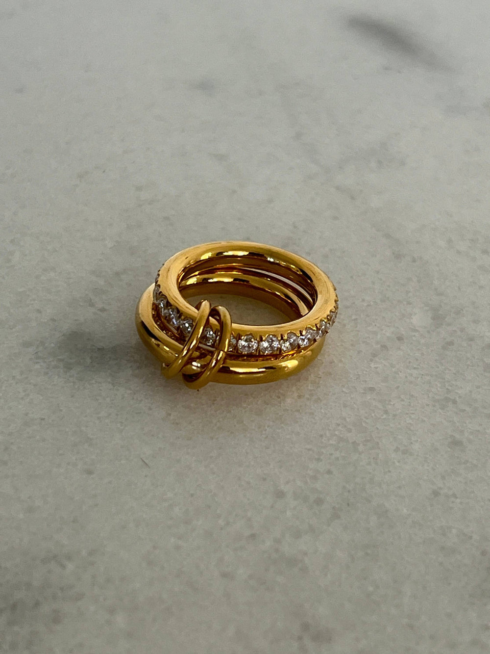 Gold Stacked Grace Ring Set