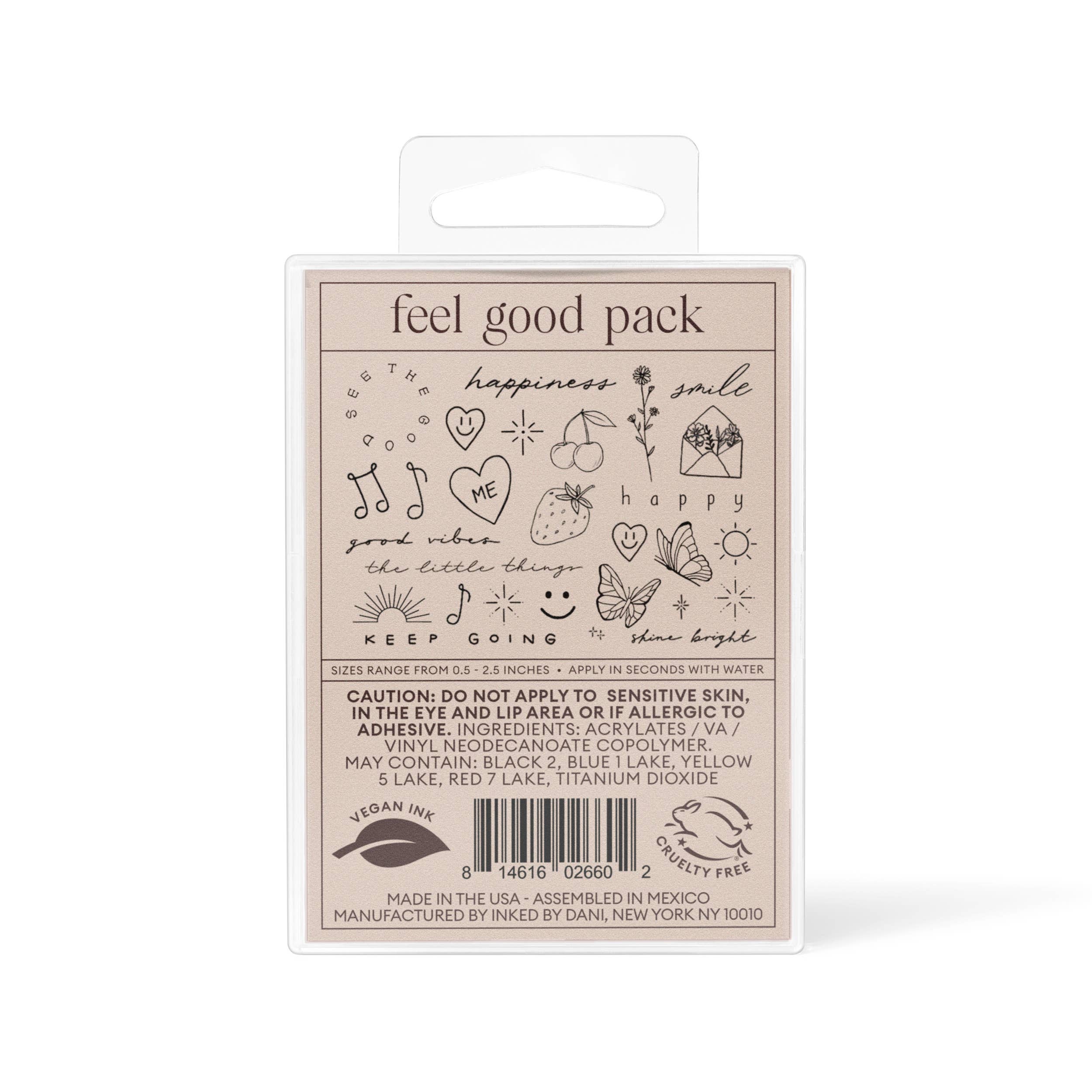 INKED by Dani - Feel Good Temporary Tattoo Pack