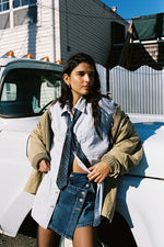 We the Free People Wynne Denim Jean Skirt