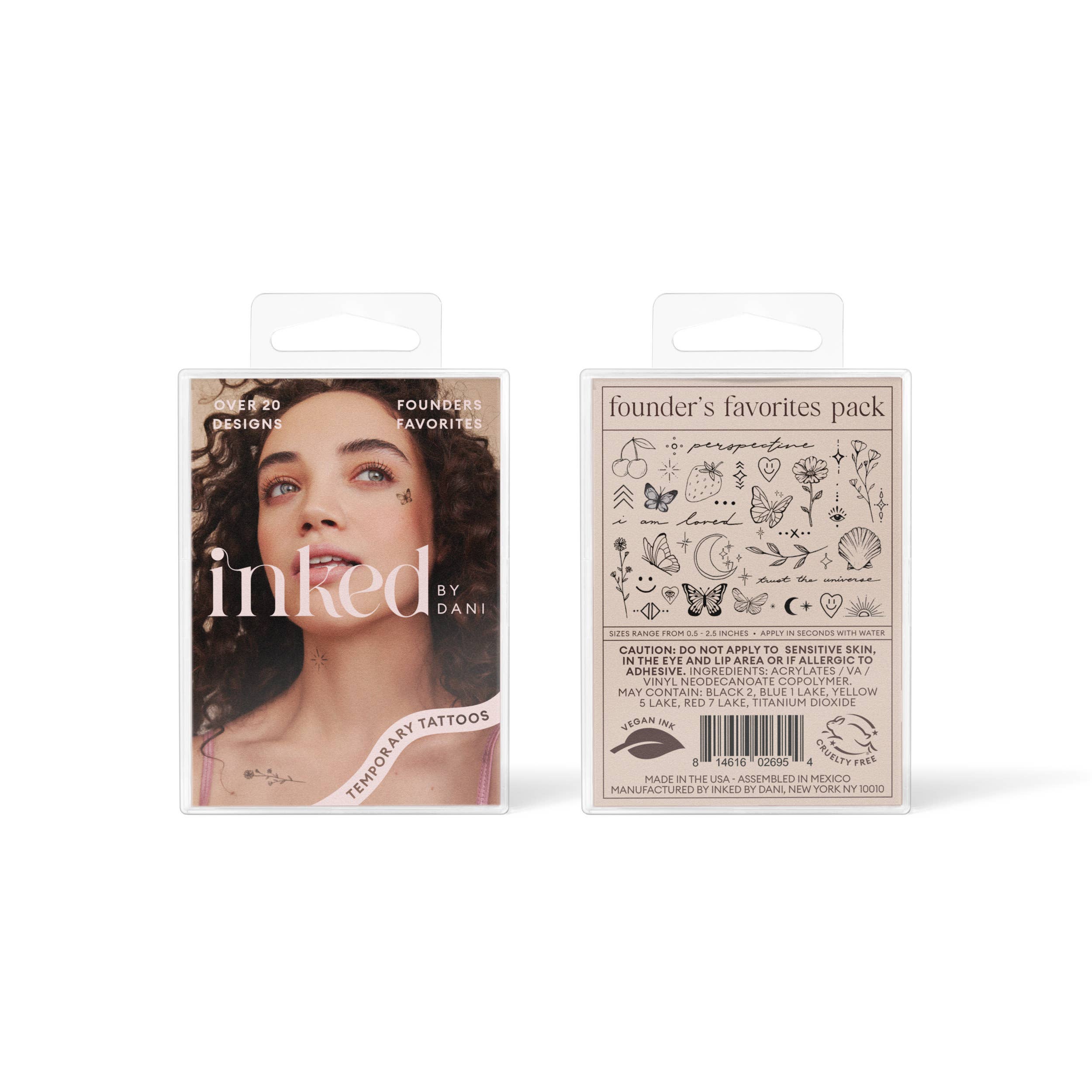 INKED by Dani - Founders Favorites Temporary Tattoo Pack
