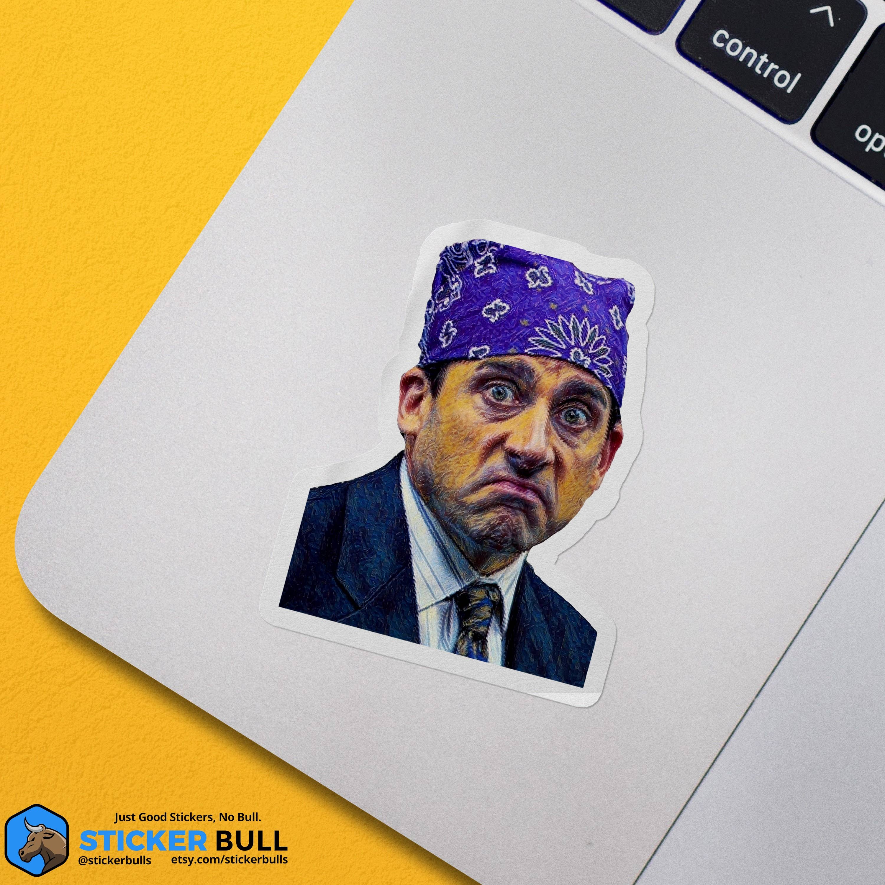 Sticker Bull - Prison Mike The Office Sticker, Funny Meme Sticker, The Office Sticker, The Office TV Show, Vinyl Sticker, Water Bottle, Hydroflask Sticker