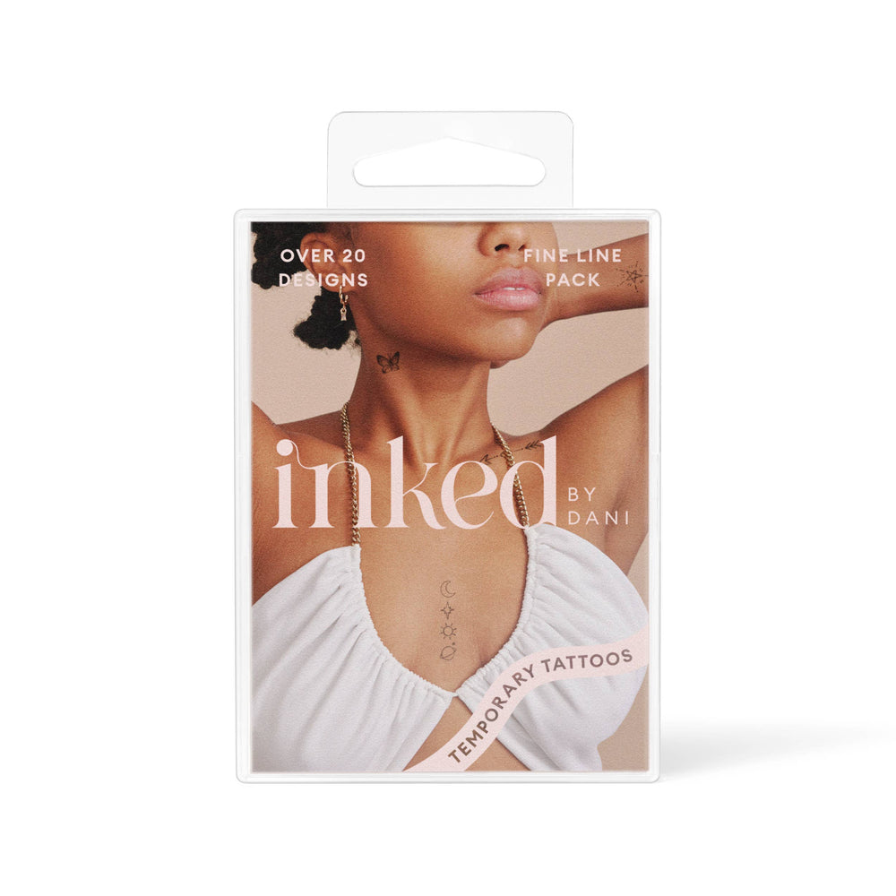 INKED by Dani - Fine Line Temporary Tattoo Pack