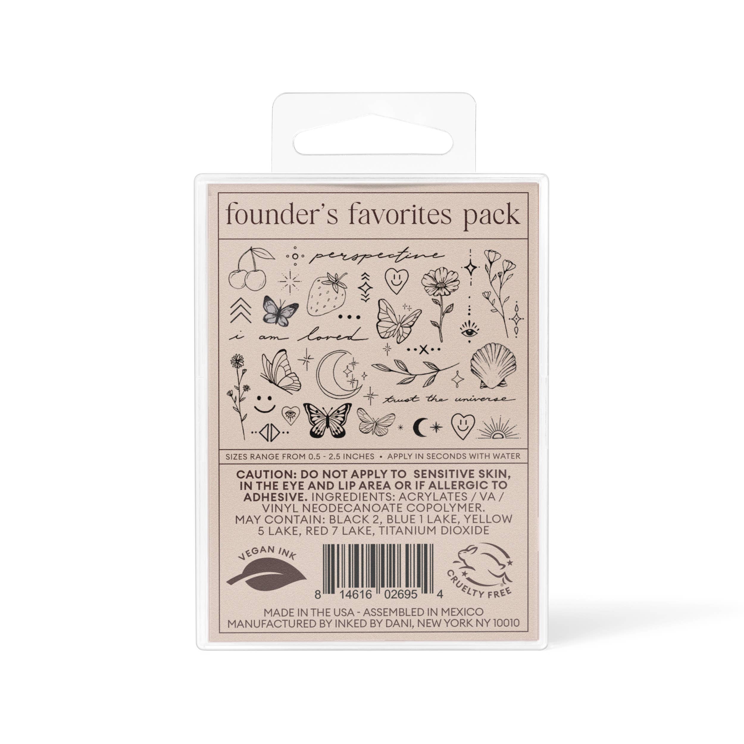 INKED by Dani - Founders Favorites Temporary Tattoo Pack