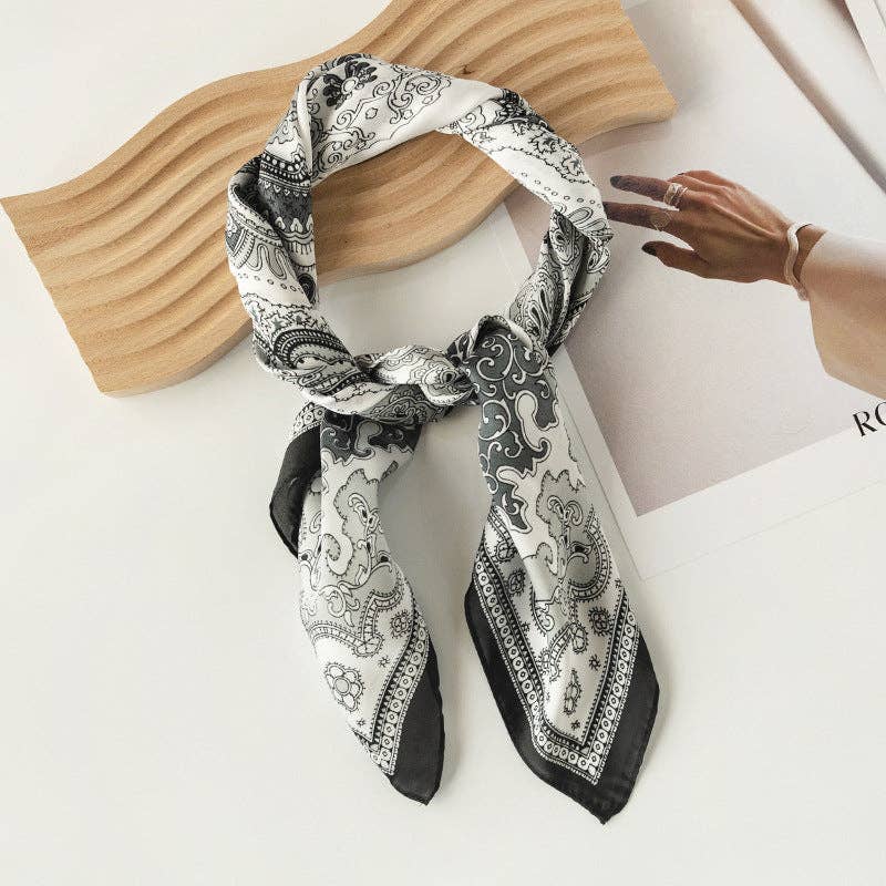 Vintage Paisley Pattern Square Scarf