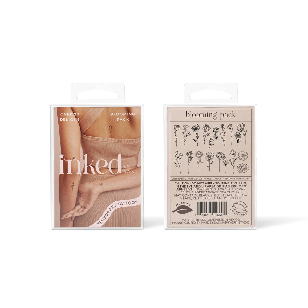 INKED by Dani - Blooming Temporary Tattoo Pack