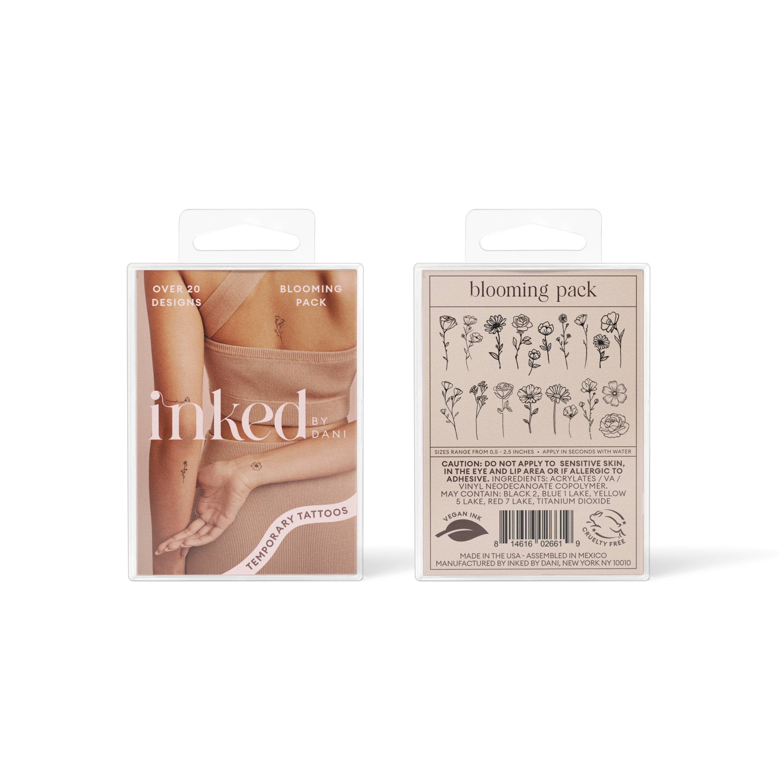 INKED by Dani - Blooming Temporary Tattoo Pack