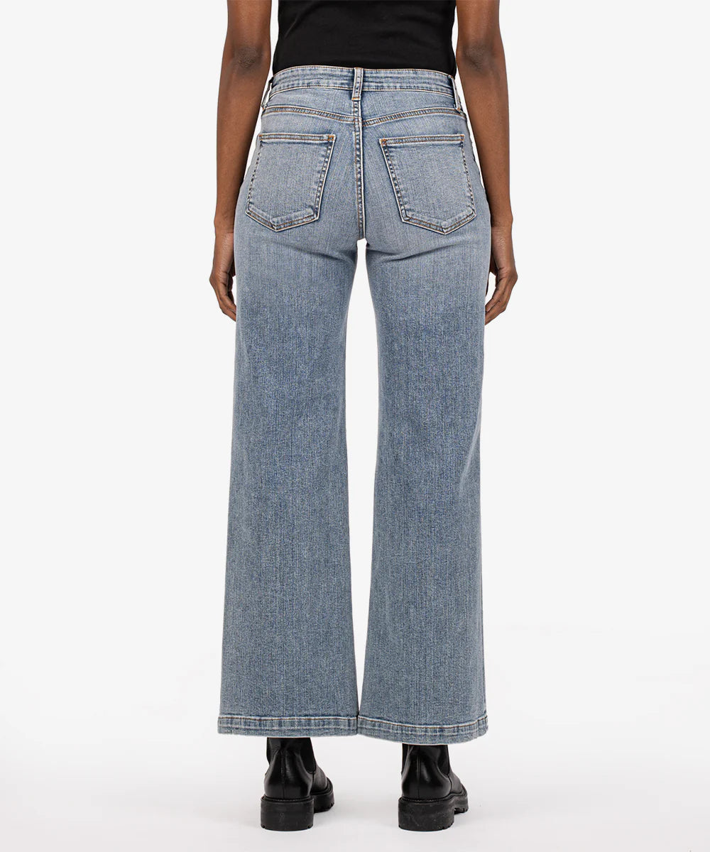 Kut from the Kloth Jean High Rise Wide Leg Clean Hem