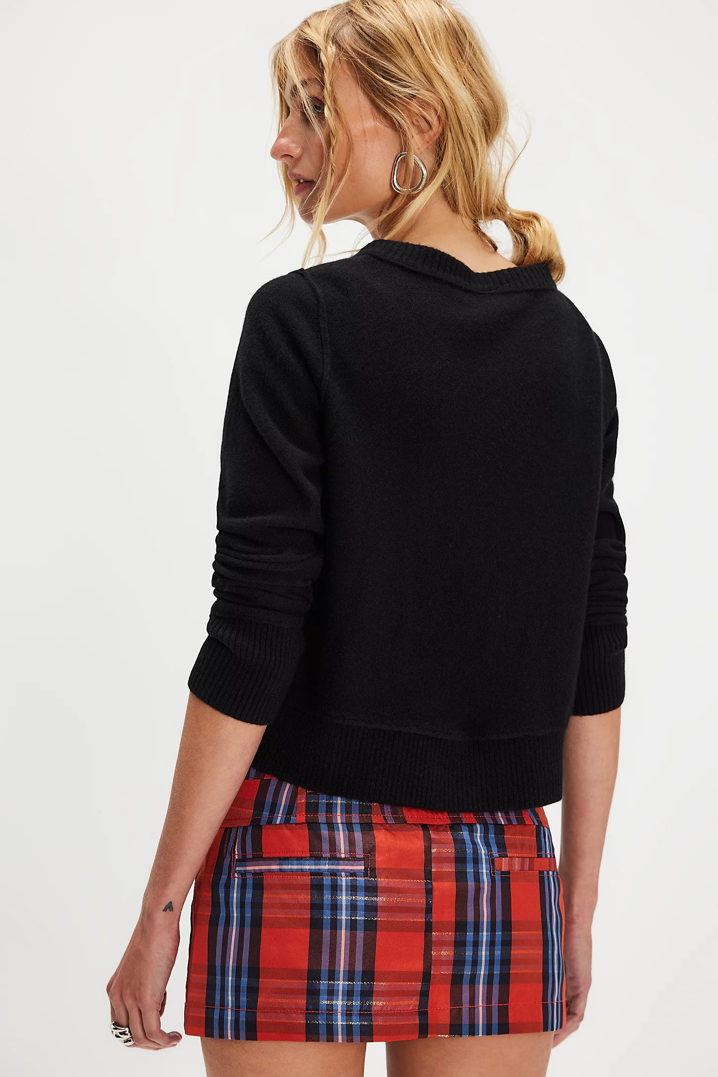 We the Free People Mille-Fleurs Micro Plaid Skirt