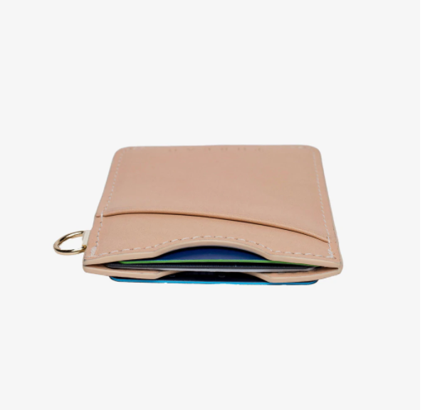 Thread Wallets RFID Secure Elastic and Leather Vertical Card Wallet