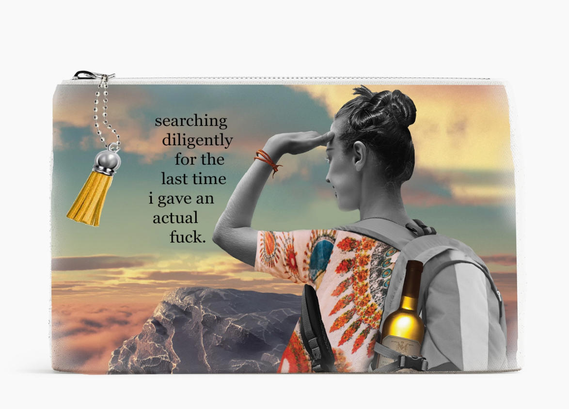 Funny Sayings Erin Smith Clutch Cosmetic/Pencil Zipper Pouch Bag
