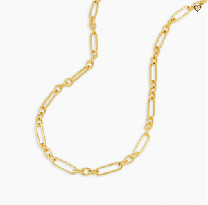 Reed necklace w/Padlock Heart Charm