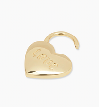 Load image into Gallery viewer, Reed necklace w/Padlock Heart Charm